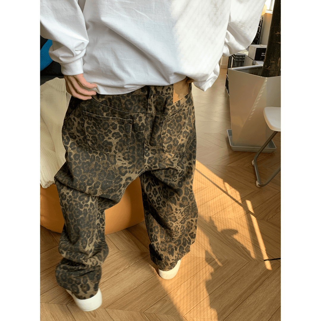 Leopard print Jeans