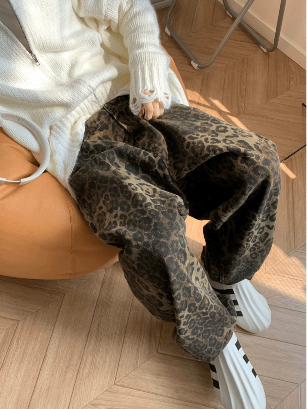 Leopard print Jeans
