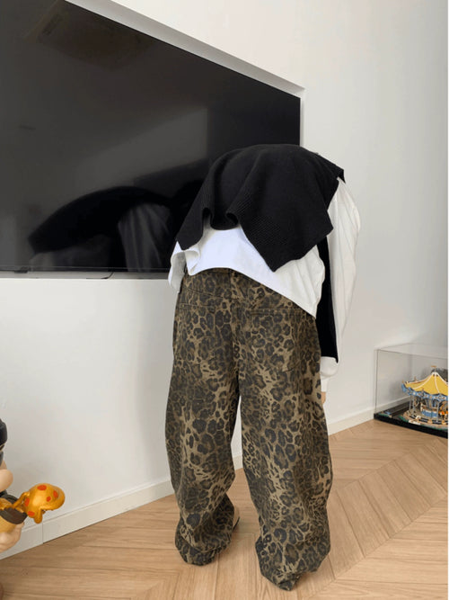 Leopard print Jeans
