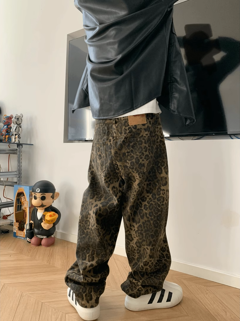 Leopard print Jeans