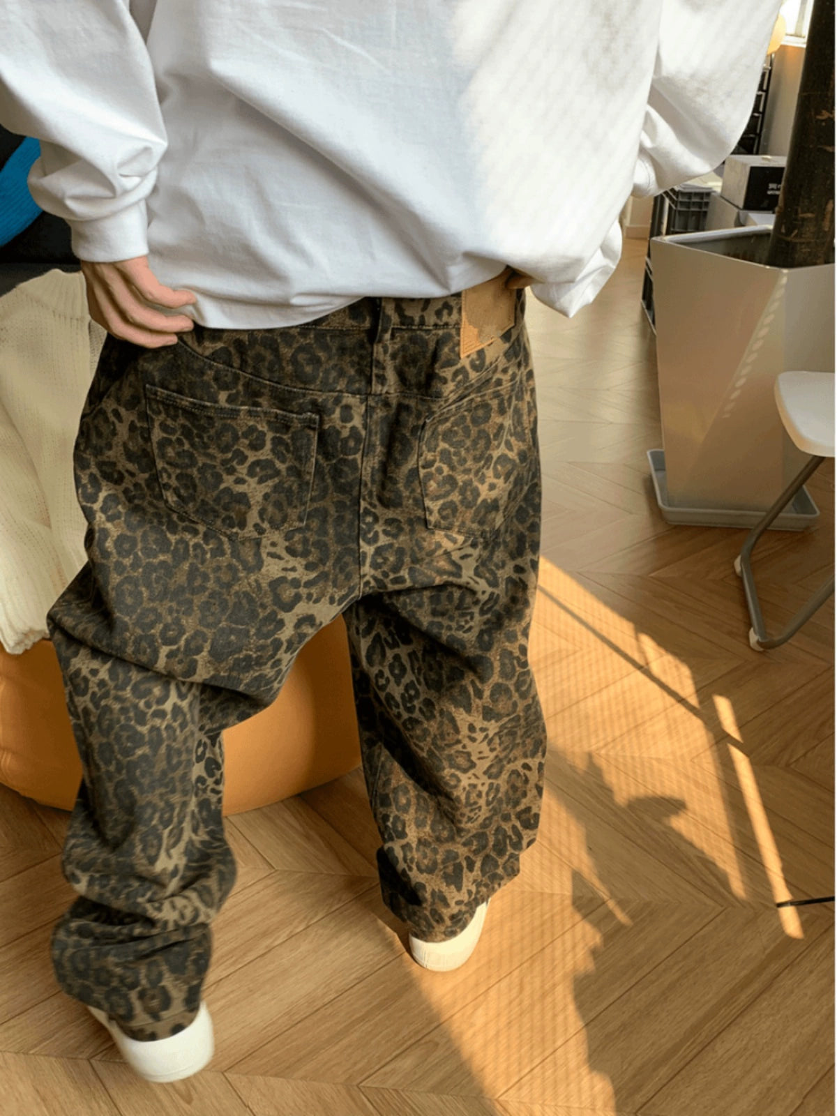 Leopard print Jeans