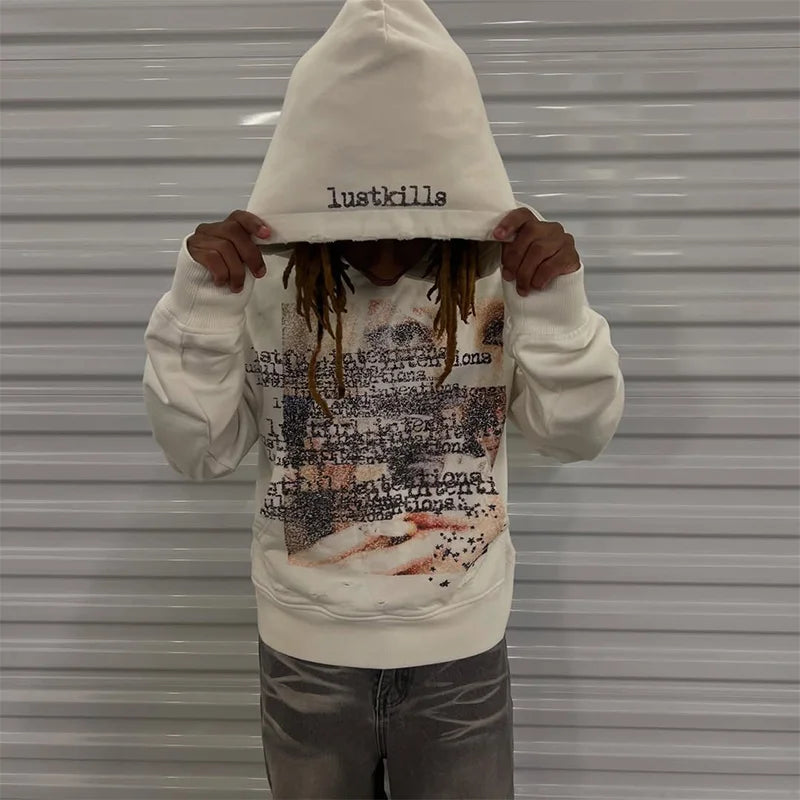 Lust Kills Cotton Blend Hoodie